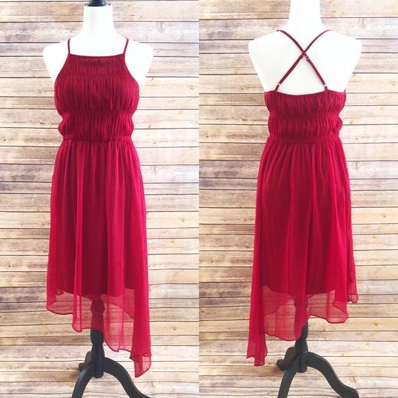 Nordstrom Matty M Smocked Cami Asymmetrical Dress - Picture 2 of 5